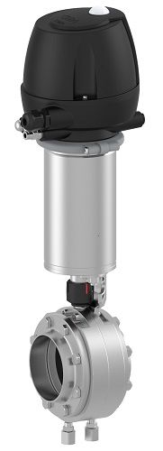 バタフライバルブ - T-smart 9 series - GEA Tuchenhagen - 空気操作 / 混合防止 / 液状食品・飲料用