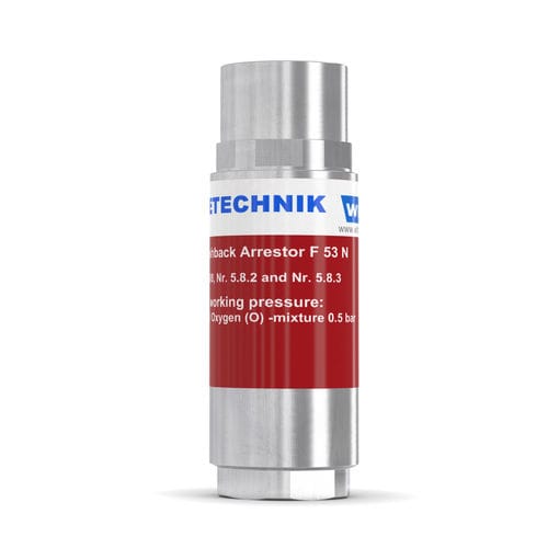 実験用逆火防止装置 - F53N-ES - WITT-Gasetechnik - 化学工業用 / ガラス産業用 / 水素用