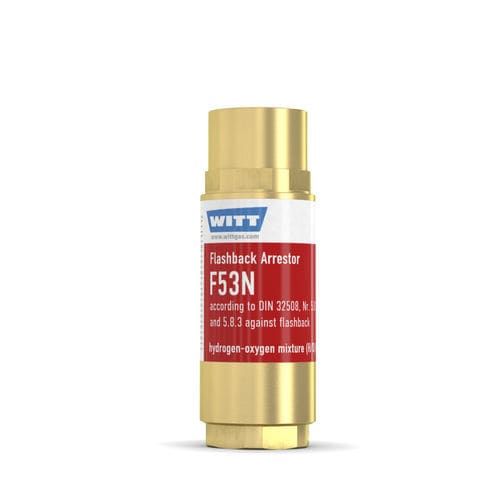 水素用逆火防止装置 - F53N/HHO - WITT-Gasetechnik - ガラス産業用 / 切断および溶接用 / 圧力調整弁用