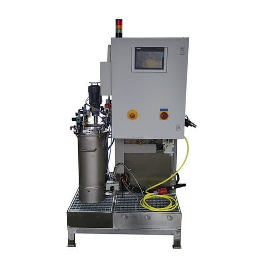 接着剤バッチ・ブレンダー - Rainer Linz Oberflächentechnik gmbH - PU 発泡体用 / ピストン式 / 2液タイプ