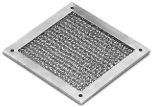 金属製換気グリル - 8900 Series   - Tech-Etch - EMC / ダストフィルター付き