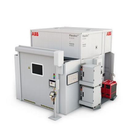 アーチ溶接用ロボットセル - FlexArc Compact Cell - ABB Robotics - フィード / 測定用 / 組み立てライン用
