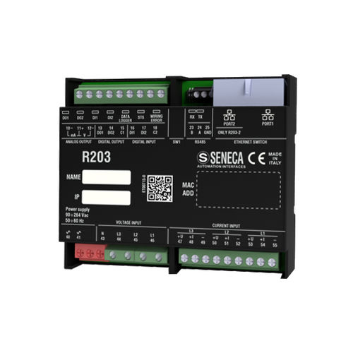 監視用分析器 - R203 series - SENECA | AUTOMATION INTERFACES - 電気回路網用 / 電源 / 高調波