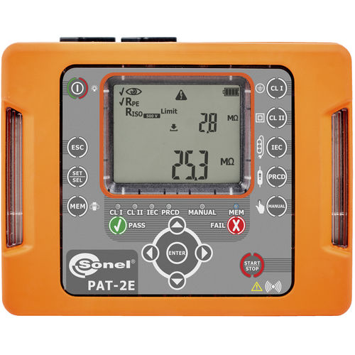 PAT試験機 - PAT-2E - Sonel SA - 電気絶縁性 / 連続性 / 絶縁抵抗