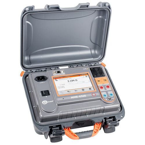デジタル抵抗計 - MMR-6500 - Sonel SA - 携帯型 / 低耐久性 / 4芯