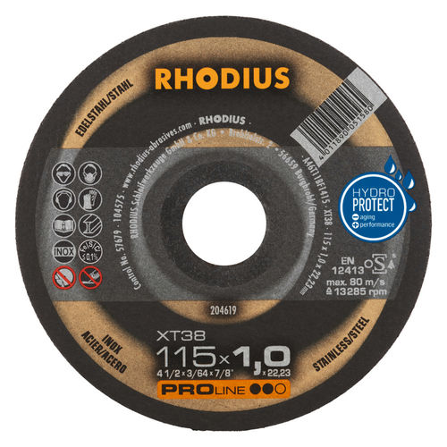 金属切断ディスク - XT38 - RHODIUS - スチール製 / 薄型