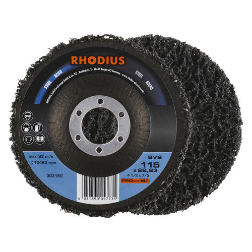 ナイロン製研磨ディスク - SVS - RHODIUS - 掃除用 / さび落とし用 / 金属用