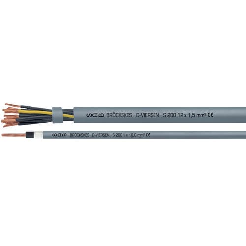 高柔軟性電力ケーブル - S 200 - SAB BROECKSKES GMBH & Co. KG - 電力 / データ用 / ハイブリッド