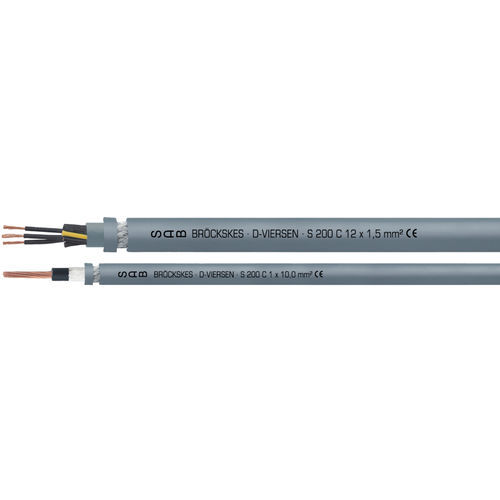 フレキシブル電力ケーブル - S 200 C  - SAB BROECKSKES GMBH & Co. KG - ハイブリッド / 絶縁 / 耐油性