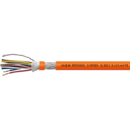 サーボ モーター用電力ケーブル - SL 802 C - SAB BROECKSKES GMBH & Co. KG - 電力 / 絶縁 / 耐油性