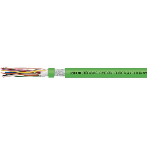 サーボ モーター用電力ケーブル - SL 803 C - SAB BROECKSKES GMBH & Co. KG - RF / 絶縁 / 耐油性