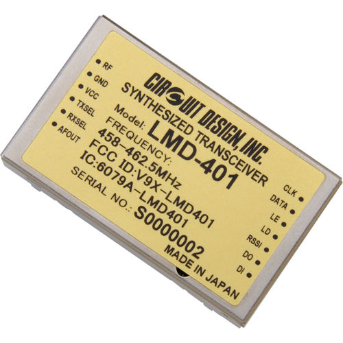RFトランシーバー - LMD-401 - Circuit Design, Inc. - FSK / リモコン用 / 遠隔測定