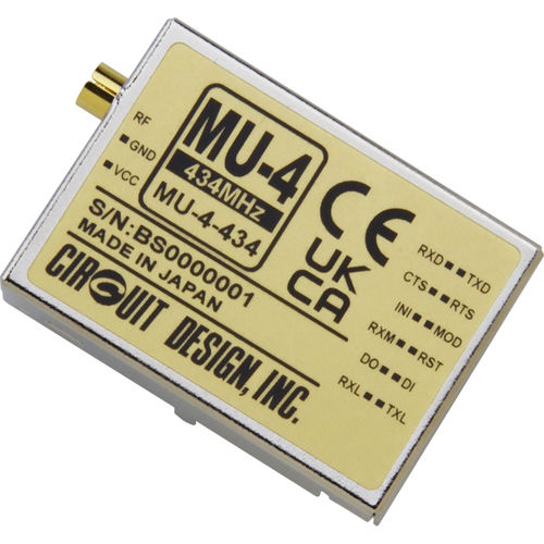 組み込みモデム - MU-4-434 - Circuit Design, Inc. - ワイヤレス / ISMバンド / 無線通信
