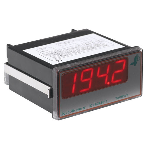 接触式タコメーター - Tacho | TACH3V5 - 4B Braime Components - DINレール / LEDディスプレイ付き / 4桁