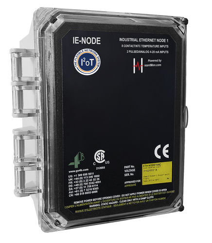 温度監視システム - IE-NODE - 4B Braime Components - 機械の状態 / ステータスおよび診断用 / レベル