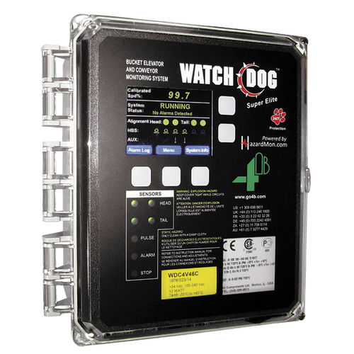 ベルト コンベヤー用監視装置 - WATCHDOG™ SUPER ELITE | WDC4 - 4B Braime Components - 速度 / 機械の状態 / 温度