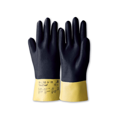 ハンドリング用手袋 - TevuChem® 765 - Kächele Cama Latex - 金属産業用 / 石油産業用 / 化学防護