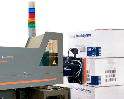 自動ラベル印刷貼り付け機 - APL 60 - UBS United Barcode Systems - 自動接着式 / 側面用 / パレット用