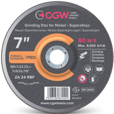 酸化アルミニウム研磨ディスク - RBF series - Camel Grinding Wheels - 研削用 / ニッケル用