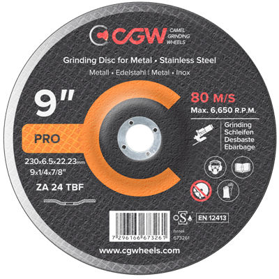 酸化アルミニウム研磨ディスク - Camel Grinding Wheels - 修正用 / ステンレススチール用 / 鉄素材用