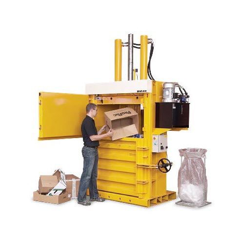 ダンボール紙用梱包機 - B50 - Bramidan Balers - プラスチック用 / 縦型 / 正面投入
