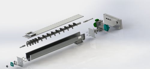 スクリューコンベヤー - Syntron Material Handling - 横型 / 縦型 / 傾斜