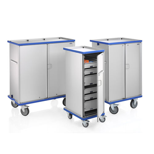 貯蔵および分配用キャビネット - E 273 series - Gmöhling Transportgeräte GmbH - キャスター付 / スイング式ドア / 二重ドア