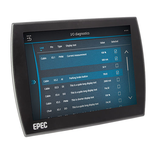 ディスプレイHMI - 6112 - Epec - 投影容量方式タッチスクリーン / 組み込み / 1024 x 768