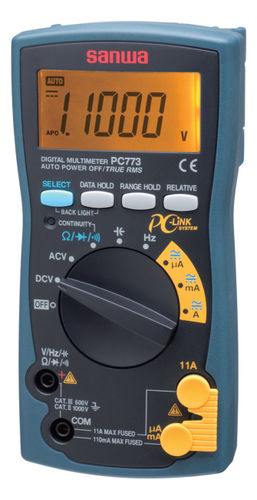 デジタルマルチメーター - CD770 - Sanwa Electric Instrument - 携帯型 / 600 V / 産業用