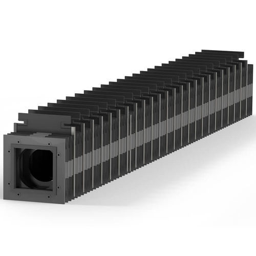 シザー保護用ベロー - MöllerWerke GmbH - 長方形 / 金属製 / 昇降テーブル用