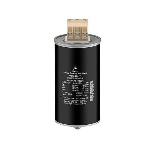 金属化ポリプロピレン フィルムコンデンサ - DeltaCap&trade; X - TDK Electronics Europe - 円筒 / ねじ端子 / 工業用