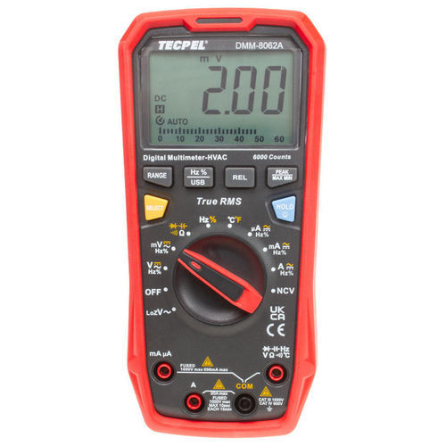 デジタルマルチメーター - DMM-8062A - Tecpel  Co., Ltd. - 携帯型 / 1000 V / 10 A