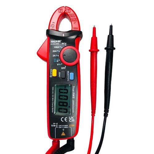 デジタルクランプマルチメーター - DCM-210 - Tecpel Co., Ltd. - 携帯型 / 600 V / 100 A