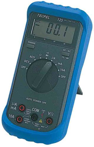 デジタルマルチメーター - DMM-125   - Tecpel  Co., Ltd. - 携帯型 / 600 V / 10 A