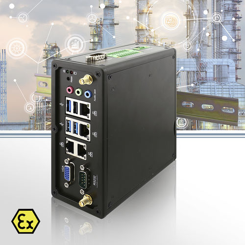 組み込みPC - IBDRW100-EX-P - Winmate, Inc. - DINレール / Intel® Pentium® N4200 / RS-232