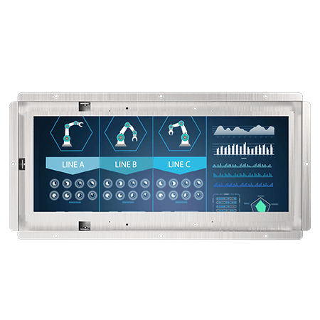 LCDディスプレイ画面 - W12L100-OFB1 - Winmate, Inc. - 1920×720 / 12インチ / 産業用