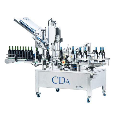 自動ラベラー - R1000, R1500 series - CDA - ボトル用 / 側面用 / ワイン産業用