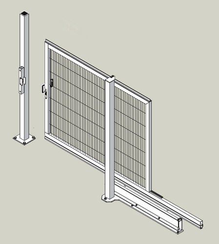 スライド式門扉 Fsts Hans Georg Bruhl 自動 自立型