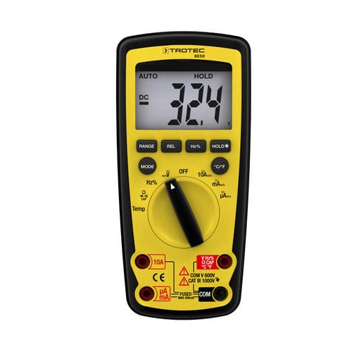 デジタルマルチメーター - BE50 - Trotec GmbH - 携帯型 / 温度計付き / 産業用