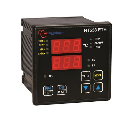 デジタル温度コントローラー - NT538 ETH - TECSYSTEM srl - プログラム可能 / 変圧器用
