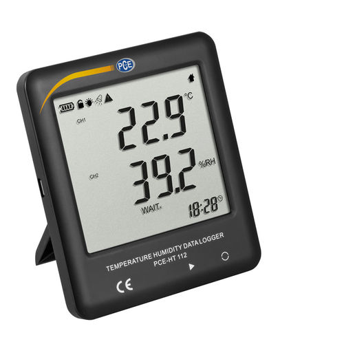 温度と湿度データロガー - PCE-HT 112 - PCE Deutschland GmbH - USB / LCDグラフィックディスプレイ付き / 制御用