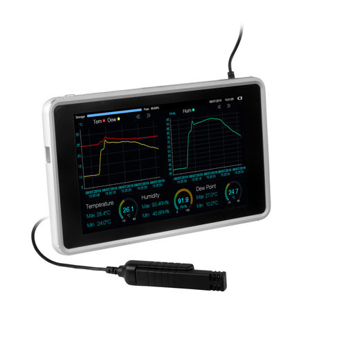 温度と湿度データロガー - PCE-HT 300 - PCE Deutschland GmbH - 露点 / ワイヤレス / LEDディスプレイ付き
