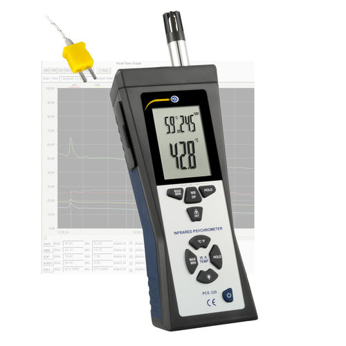 デジタル乾湿計 - PCE-320 - PCE Deutschland GmbH - 手持ち型 / 露点 / 温度