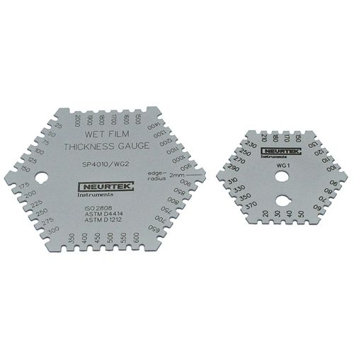 湿膜厚さ計 - 0220 series - NEURTEK - 据え置き型 / ウェットフィルムコーム / 六角形