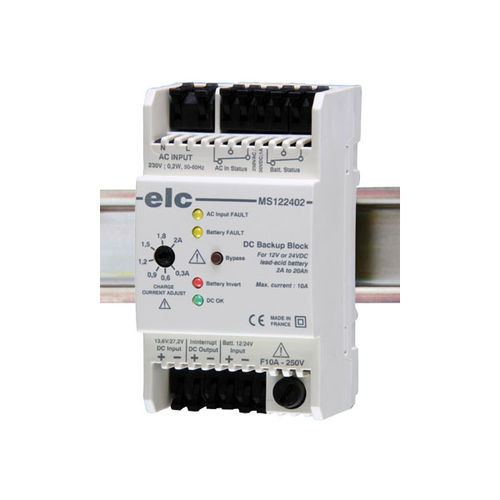 DINレール電源 - MS122402 - ELC construction électronique - AC/DC / 単一出力 / 調節可能