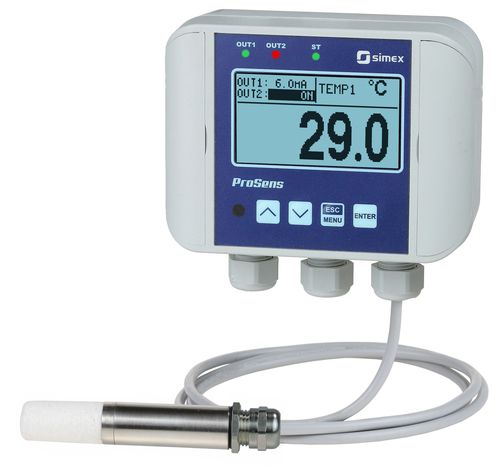 相対湿度トランスミッタ - ProSens QM-612 - SIMEX Sp. z o.o. - 壁掛け / ネジ留め / 組み込み式
