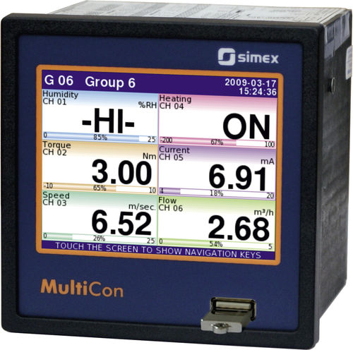 液晶ディスプレイ温度コントローラー - MultiCon CMC-99 - SIMEX Sp. z o.o. - タッチパネル付き / グラフィック / PID