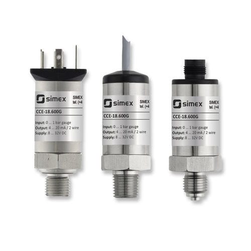 圧縮空気用圧力トランデューサー - CCE-18.600G series - SIMEX Sp. z o.o. - 絶対 / メンブレン / 4-20 mA
