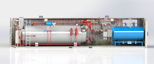 スチームボイラー - BROX BOILER & BURNER COMPANY - ガス / 移動可能 / コンテナ化
