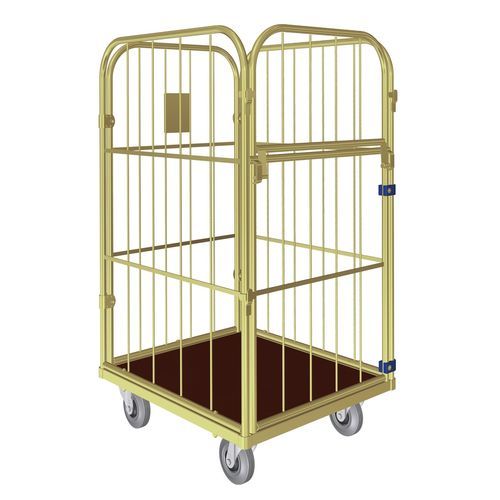 テキスタイル用ロールコンテナー - Junior X Standard - LKE GmbH - Excellence in Material Handling - ワイヤーメッシュ / パネル4枚